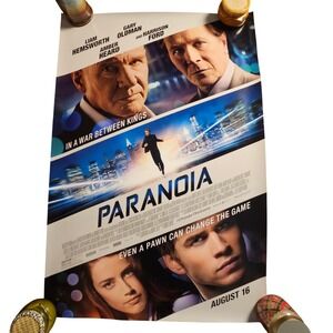 Paranoia 2013 Promo Movie Poster 27x40 Liam Hemsworth, Gary Oldman Harrison Ford